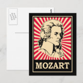 Pop Art Mozart Briefkaart (Voorkant / Achterkant)
