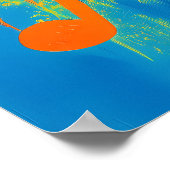 Pop Art Music Lover - Groove met Dragon Emblem Poster (Hoek)