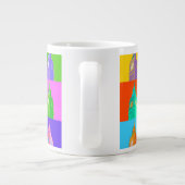Pop Art Neon Big Ben Grote Koffiekop (Achterkant)