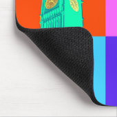 Pop Art Neon Big Ben Muismat (Hoek)