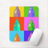 Pop Art Neon Big Ben Muismat (Met muis)