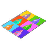 Pop Art Neon Big Ben Notitieboek (Linkerzijde)