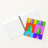 Pop Art Neon Big Ben Notitieboek (Binnen)