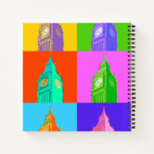 Pop Art Neon Big Ben Notitieboek (Achterkant)