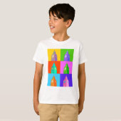 Pop Art Neon Big Ben T-shirt (Voorkant volledig)
