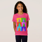 Pop Art Neon Big Ben T-shirt (Voorkant volledig)