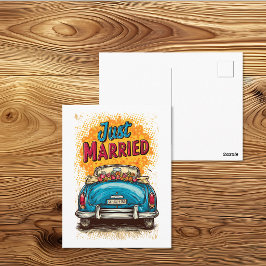 Pop Art Net Getrouwd Briefkaart