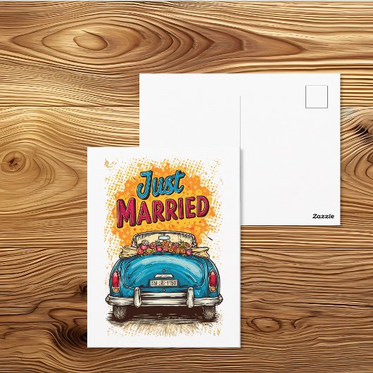Pop Art Net Getrouwd Briefkaart