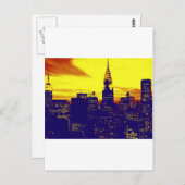 Pop Art New York Briefkaart (Voorkant / Achterkant)