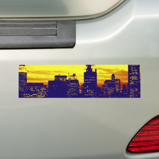 Pop Art New York Bumpersticker (Op auto)