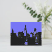 Pop Art New York City Briefkaart (Staand voorkant)