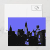 Pop Art New York City Briefkaart (Voorkant / Achterkant)