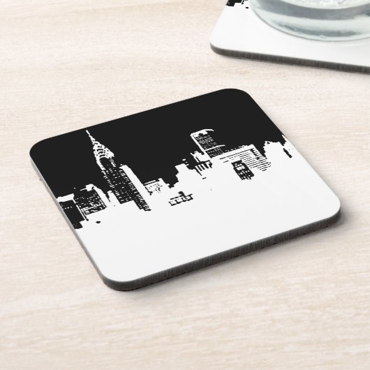 Pop Art New York City Hard plastic onderzetter (Linkerzijde)