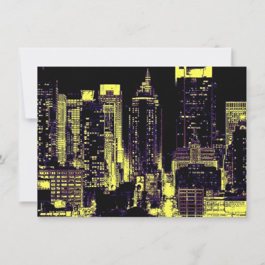 Pop Art New York City Kaart (Voorkant)