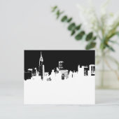 Pop Art New York City Panorama Briefkaart (Staand voorkant)