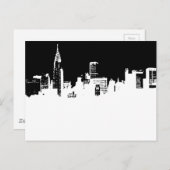 Pop Art New York City Panorama Briefkaart (Voorkant / Achterkant)
