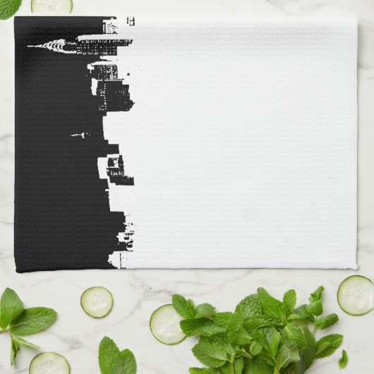 Pop Art New York City Panorama Keukenhanddoek (Gevouwen)