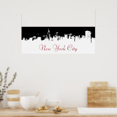 Pop Art New York City Panorama Poster (Keuken)