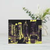 Pop Art New York City Uitnodiging (Staand voorkant)