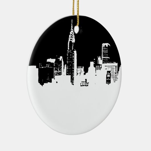 Pop Art New York Keramisch Ornament (Rechts)