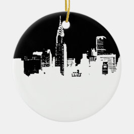 Pop Art New York Keramisch Ornament
