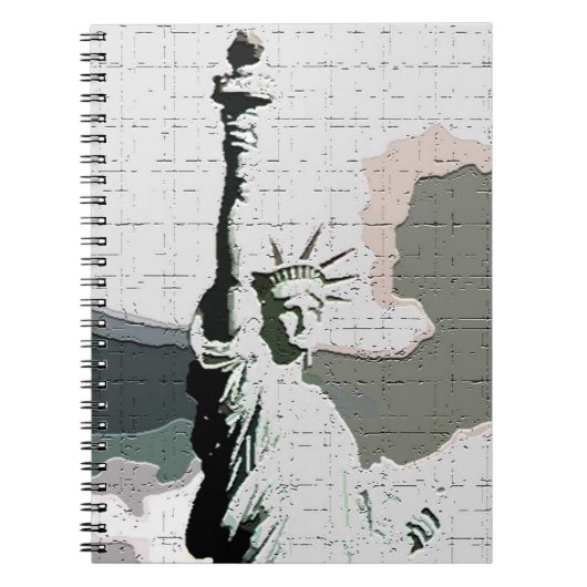 Pop Art New York - Lady Liberty Notitieboek (Voorkant)