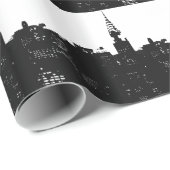 Pop Art New York Silhouette Cadeaupapier (Rol Hoek)