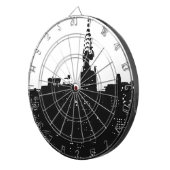 Pop Art New York Silhouette Dartbord (Voorkant Rechts)