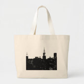 Pop Art New York Silhouette Grote Tote Bag (Voorkant)