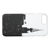 Pop Art New York Silhouette iPhone 7 Hoesje (Achterkant (Horizontaal))