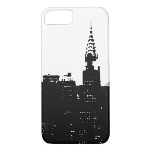 Pop Art New York Silhouette iPhone 7 Hoesje