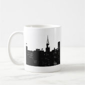 Pop Art New York Silhouette Koffiemok (Links)