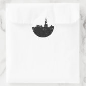 Pop Art New York Silhouette Ronde Sticker (Tas)