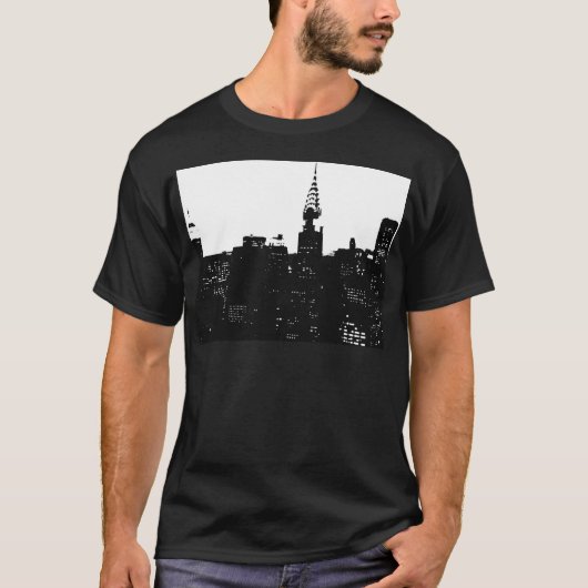Pop Art New York Silhouette T-shirt (Voorkant)