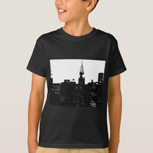 Pop Art New York Silhouette T-shirt (Voorkant)