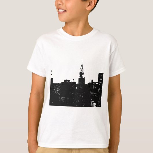 Pop Art New York Silhouette T-shirt (Voorkant)