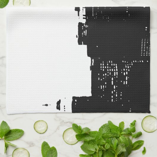 Pop Art New York Silhouette Theedoek (Gevouwen)