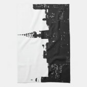 Pop Art New York Silhouette Theedoek (Verticaal)