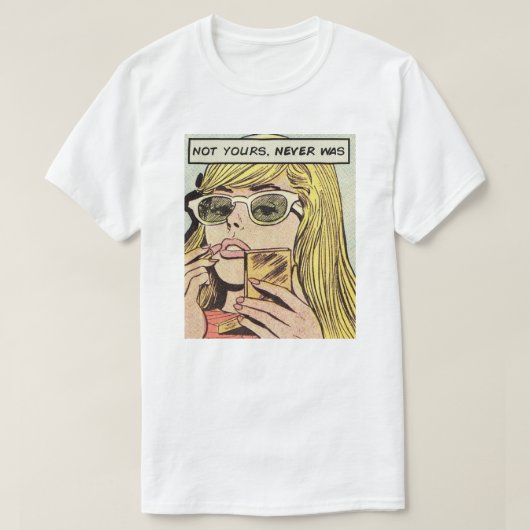 Pop Art · Niet de jouwe nooit was · Mannen T-shirt (Design voorkant)