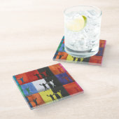 Pop art no.1 by Yeshaya Dank - Glazen Onderzetter (Schuin)