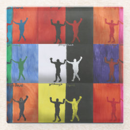 Pop art no.1 by Yeshaya Dank - Glazen Onderzetter