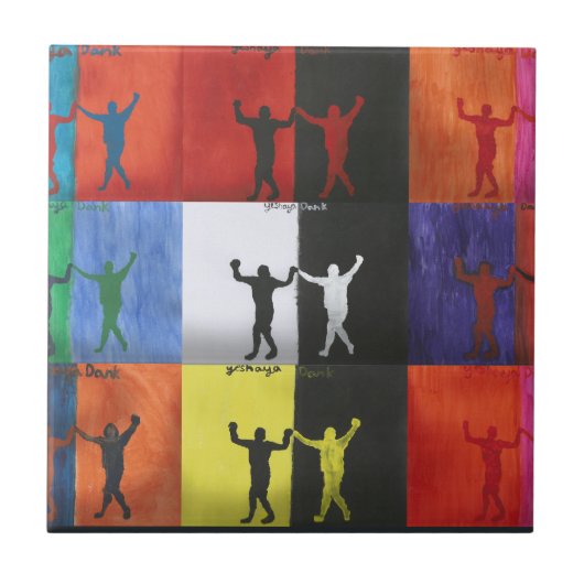 Pop art no.1 by Yeshaya Dank - Tegeltje (Voorkant)