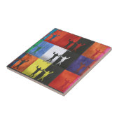 Pop art no.1 by Yeshaya Dank - Tegeltje (Zijkant)