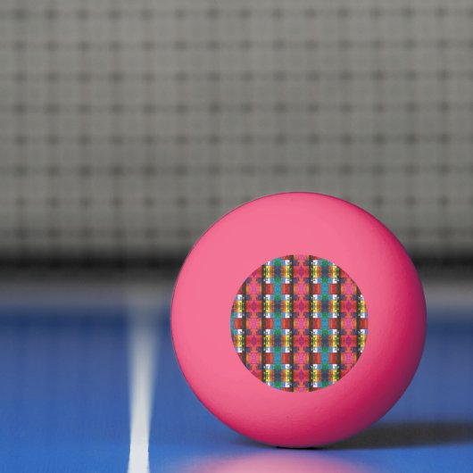 Pop art no.1 by Yeshaya Dank - unity & harmony Pingpongbal (Net)