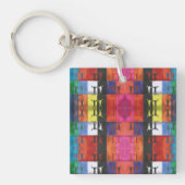 Pop art no.1 by Yeshaya Dank - unity & harmony Sleutelhanger (voorkant)