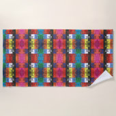 Pop art no.1 by Yeshaya Dank - unity & harmony Strandlaken (Voorkant)