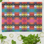 Pop art no.1 by Yeshaya Dank - unity & harmony Theedoek (Gevouwen)