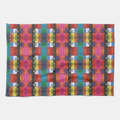 Pop art no.1 by Yeshaya Dank - unity & harmony Theedoek (Horizontaal)