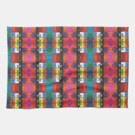 Pop art no.1 by Yeshaya Dank - unity & harmony Theedoek