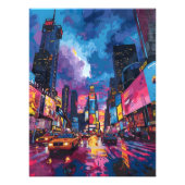 Pop Art: Noche en Times Square Foto Afdruk (Voorkant)